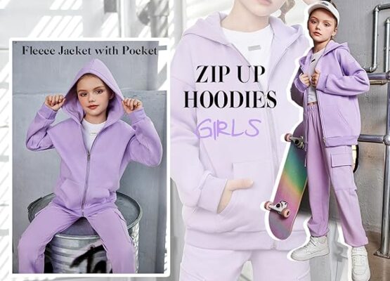 Girls’ Zip-Up Hoodies