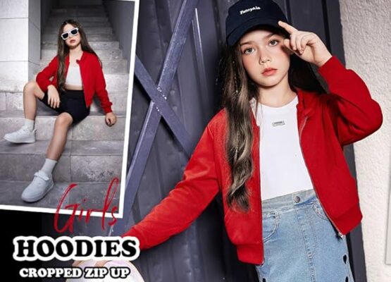 Girls’ Crop Zip-Up Hoodies Boost Power and Style 10 Powerful Reasons