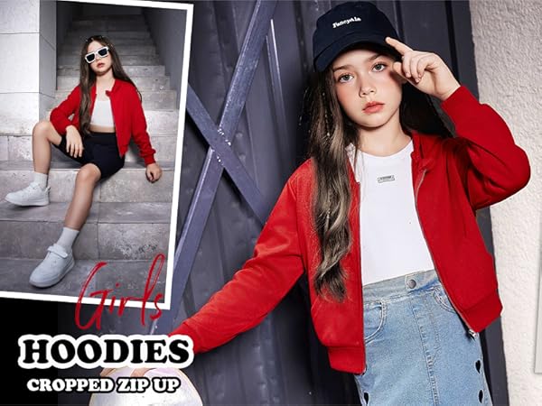 Girls’ Crop Zip-Up Hoodies Boost Power and Style 10 Powerful Reasons